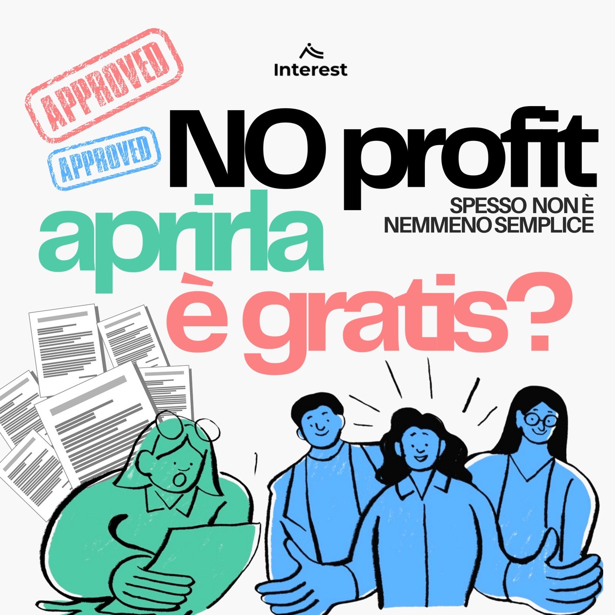 Grafica: aprire una no profit è gratis? Spesso non è nemmeno semplice