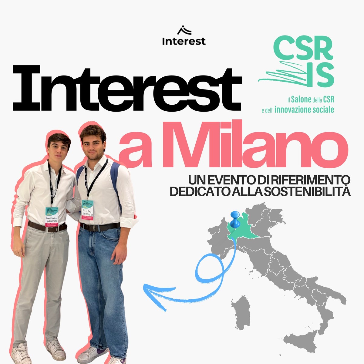 Grafica: Interest a Milano, al Salone della CSR e dell'innovazione sociale
